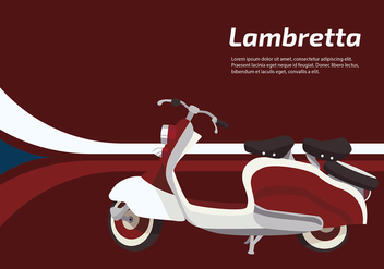 Lambretta Scooter Free Vector - vector gratuit #435959 