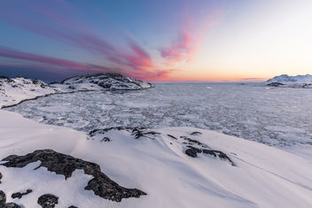 Pack ice after sunset - image gratuit #436059 