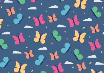 Colorful Butterfly Pattern - vector #436129 gratis