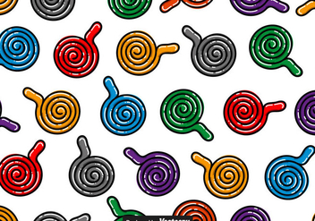 Licorice Candy Vector Seamless Patterns - Free vector #436189