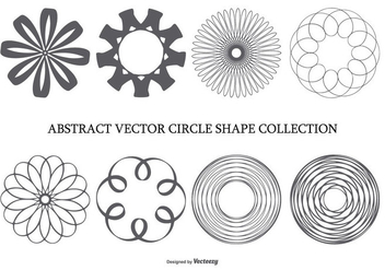 Abstract Circle Shape Collection - vector gratuit #436299 