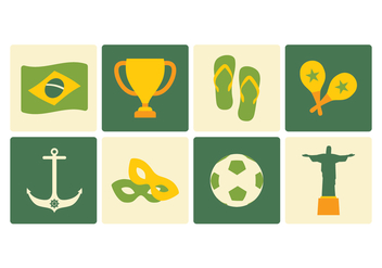 Brazil Icon Pack - Kostenloses vector #436479
