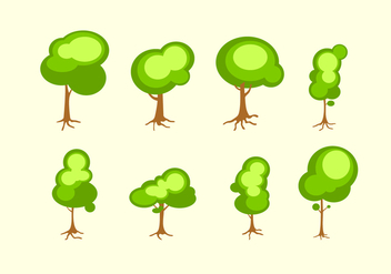 Bright Tree With Roots Free Vector - Free vector #436729
