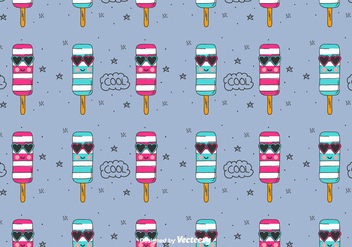 Cool Ice Cream Vector Pattern - vector #436749 gratis