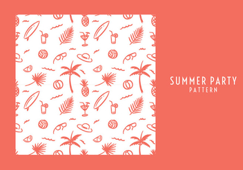 Summer Party Pattern Free Vector - Free vector #436809