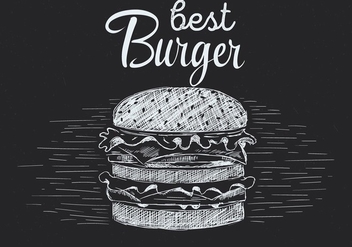 Free Hand Drawn Vector Burger Illustration - vector gratuit #436839 