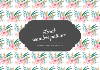 Vector Seamless Hand Drawn Floral Pattern - vector gratuit #436869 