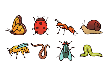 Insect Vector Pack - vector gratuit #437089 