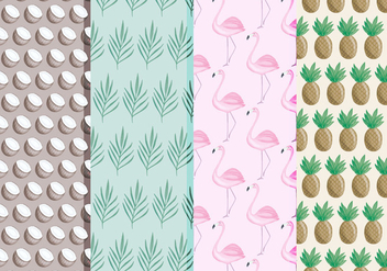 Vector Tropical Pattern Set - Free vector #437399