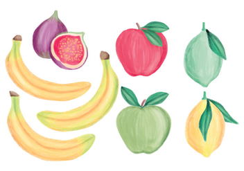 Vector Hand Drawn Fruits Collection - vector gratuit #437519 