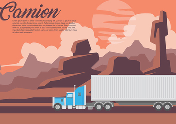 Camion Vector Background - Free vector #437699