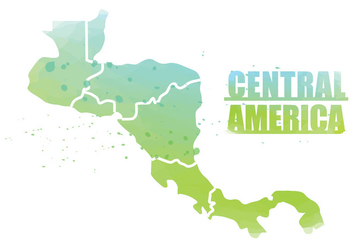 Central America Map - vector #437859 gratis