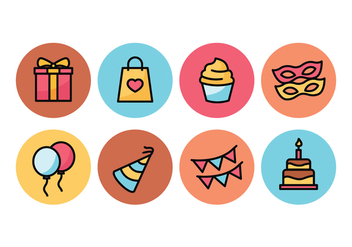 Party Icon Pack - Kostenloses vector #437959