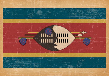 Grunge Flag of Swaziland - бесплатный vector #438169
