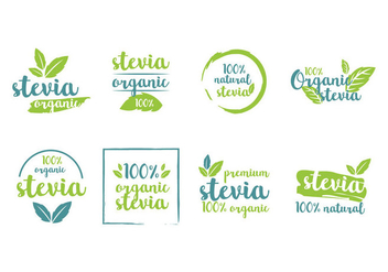 Stevia Product Tags Vector - Free vector #438209