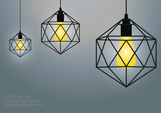 Prism Lamp and Background Template - бесплатный vector #438279