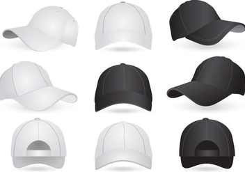 Vector Mockup Templates of Cap and Hat - Free vector #439369