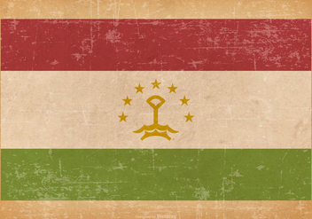Grunge Flag of Tajikistani - vector gratuit #439469 