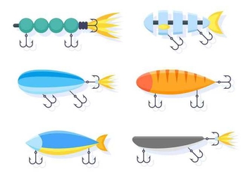 Free Outstanding Fishing Tackle Vectors - Free vector #439719