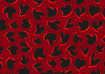 Abstract Hearts Seamless Pattern - Vector - Free vector #440059