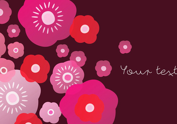 Red Blooming Background - vector gratuit #440499 