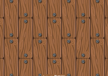 Seamless Wood Planks Pattern - Vector - бесплатный vector #440589