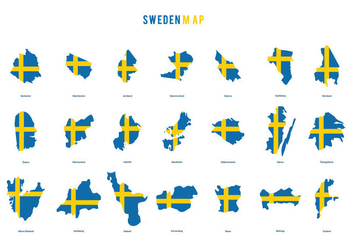 Sweden Map Vector - бесплатный vector #440729