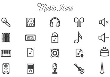 Free Music Vectors - бесплатный vector #440919