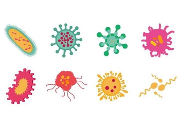 Free Bacteria and Viruses Icons Vector - vector gratuit #441539 