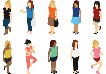Woman Vector Icons - Free vector #441879