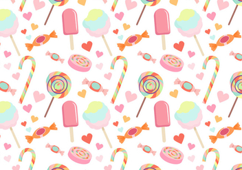 Colorful Candy Pattern Vectors - vector gratuit #441939 