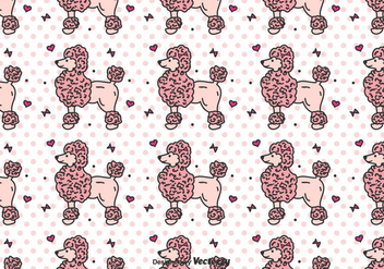 Poodle Vector Pattern - Free vector #442009