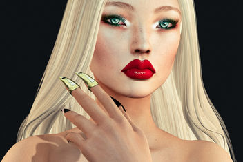 Hallow Mesh rings & Lilian Shadow by SlackGirl - image #442089 gratis