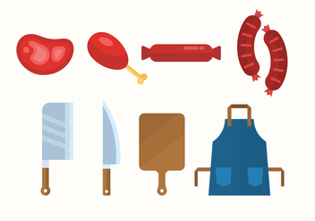 Free Butcher Shop Icons - Free vector #442339