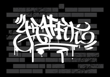 Graffiti On Wall Vector Background - Kostenloses vector #442389