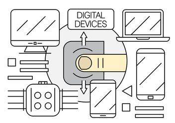 Free Linear Electronics and Digital Devices - Free vector #442639