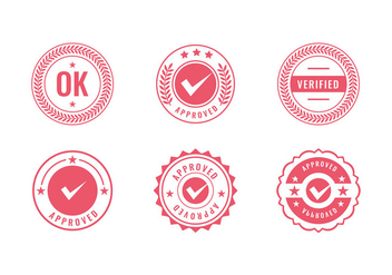 Cachet Logo Red Stamp Free Vector - Free vector #442949