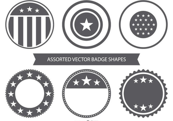 Blank Vector Badge Collection - Free vector #443159
