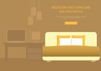Headboard Bedroom and Furniture - vector gratuit #443249 