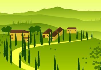 Tuscany Overview Free Vector - Kostenloses vector #443569