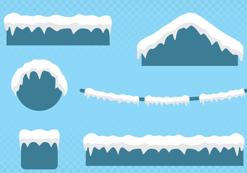 Snow On The Roof - vector gratuit #444259 