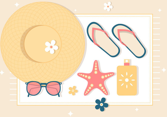 Free Summer Vacation Background - Kostenloses vector #444459