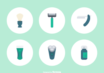Flat Shaver Vector Icons - Free vector #444599