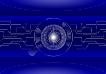 Blue Matrix Background Vector - vector gratuit #445439 