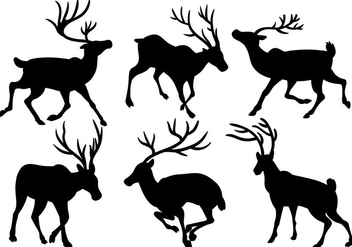 Caribou Vector Icons - Free vector #445559