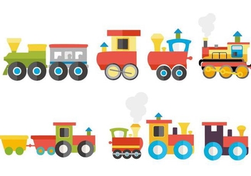 Free Colorful Child Train Vector - Kostenloses vector #445899