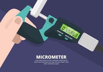 Micrometer Illustration - vector #446069 gratis