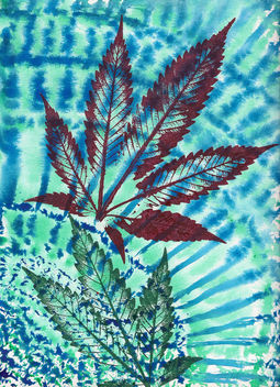 Batik Cannabis Tie Dye - 2018 - Kostenloses image #451569