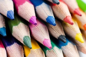 Macro Photo of Sharpened Colored Pencils - image gratuit #451869 