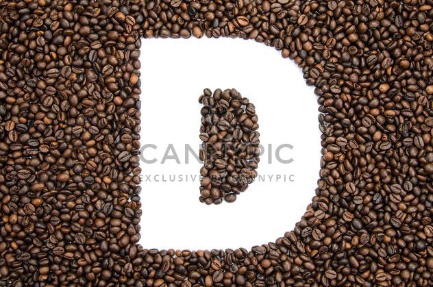 Alphabet of coffee beans - Free image #451889